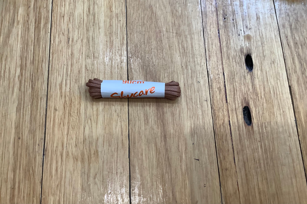 Shoe lace 90cm Tan- wax