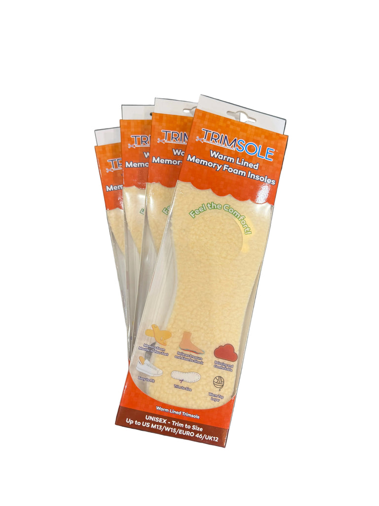 TrimoSole memory foam insole wool lined.